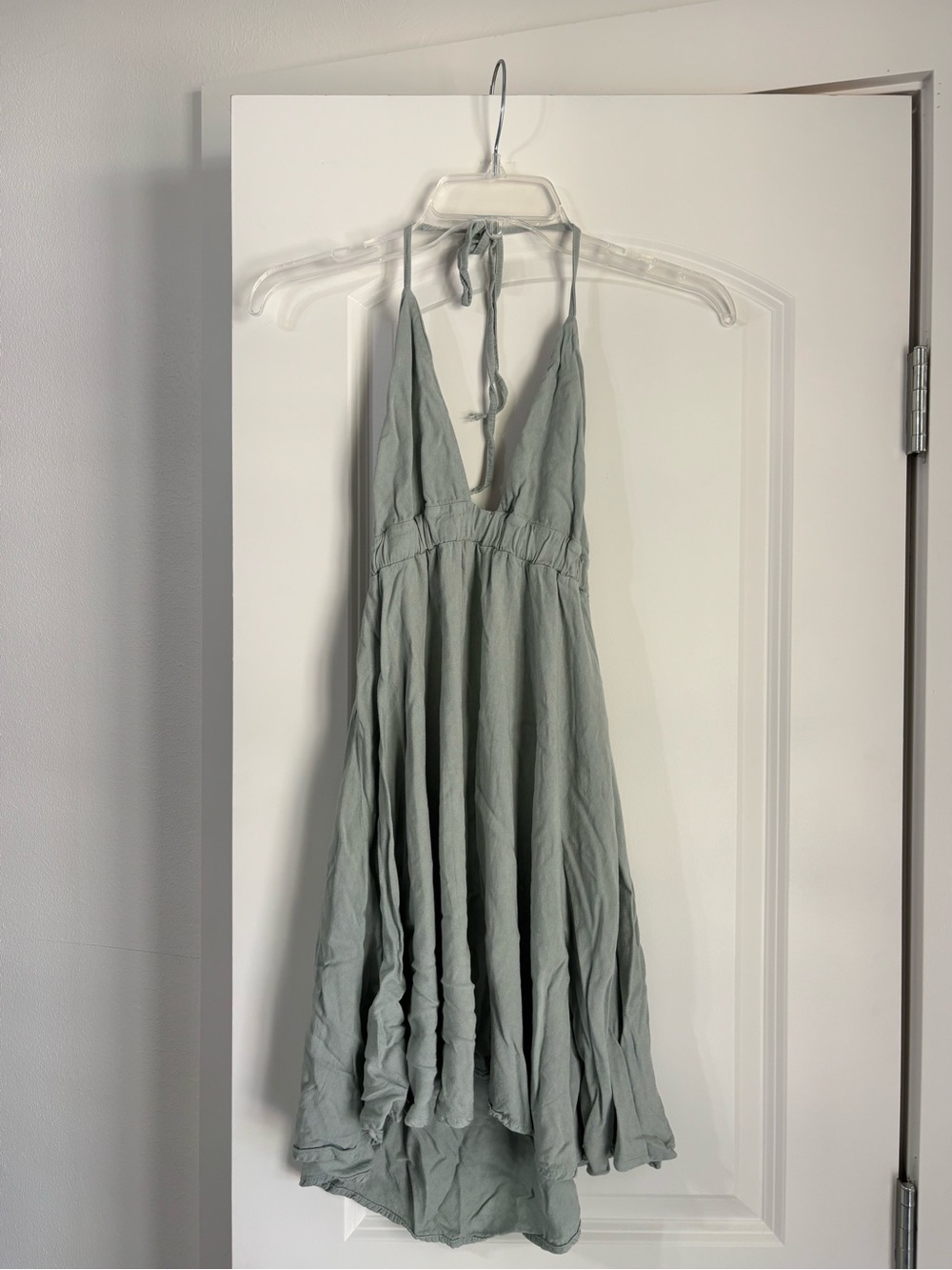 Brandy Melville Light Green Halter Summer Dress